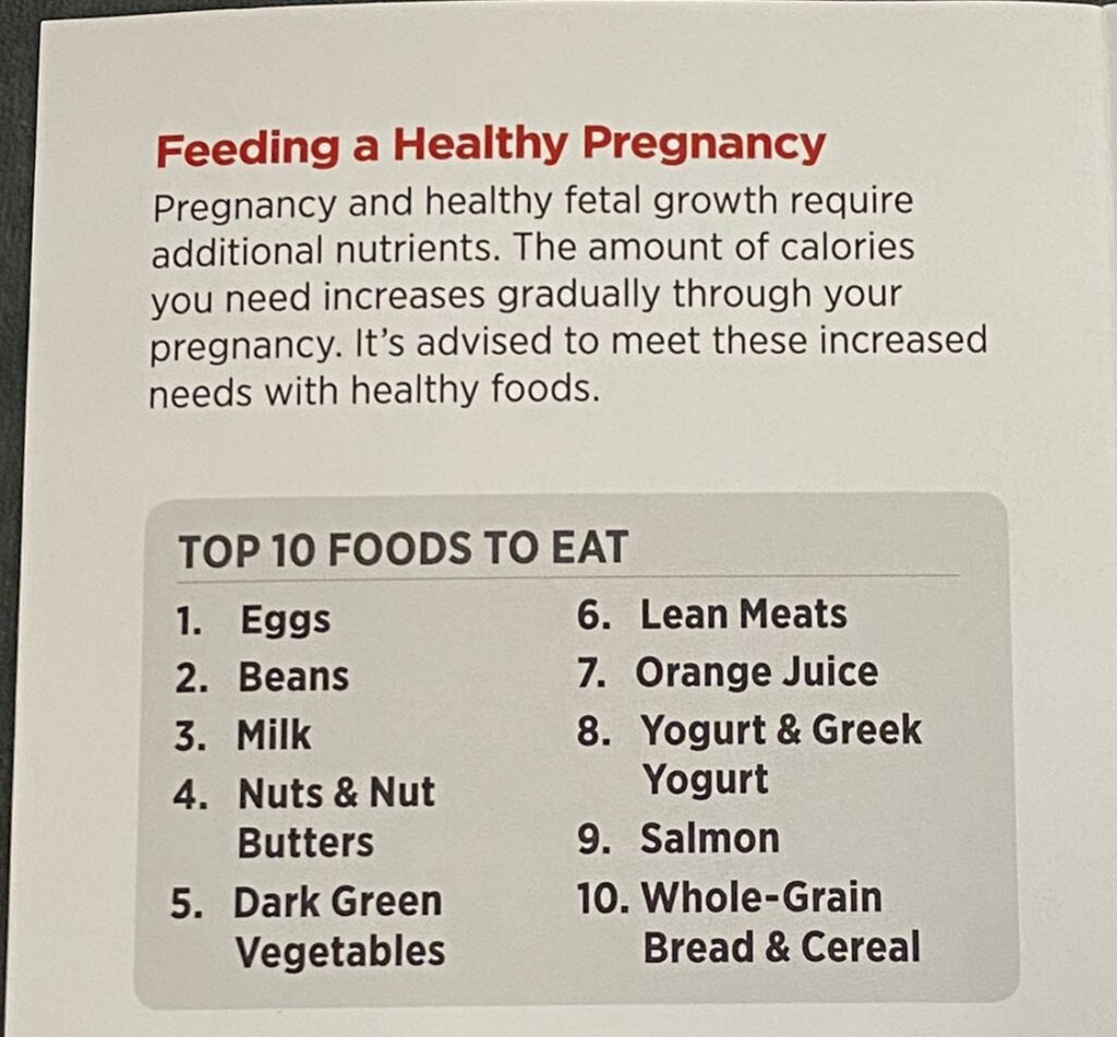 アメリカで妊娠したら積極的に食べるべき食材トップ10のリスト