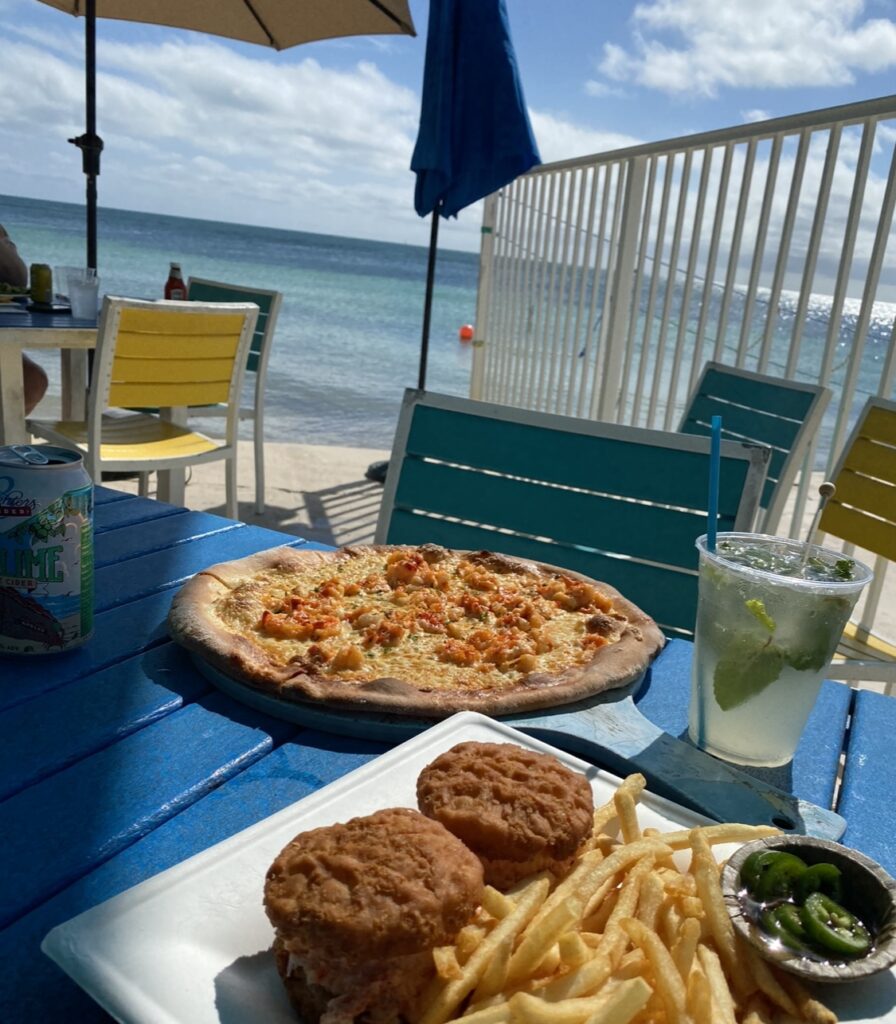 Seaside Cafe at the Mansionで食べたピザ